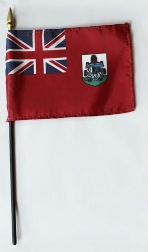 Bermuda 4" x 6" Mounted Flags