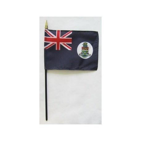 Cayman Islands 4" x 6" Mounted Flags