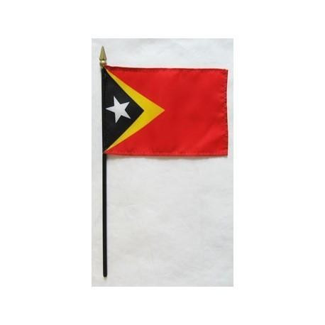 East Timor 4" x 6" Mounted Flags