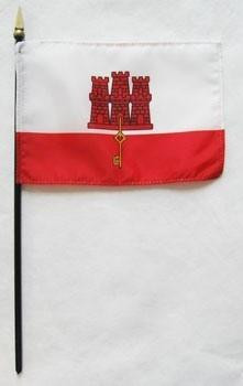 Gibraltar 4" x 6" Mounted Flags