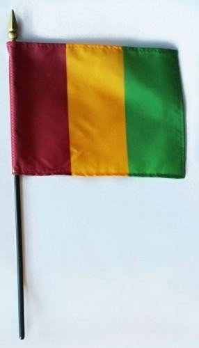 [31806] Guinea 4" x 6" Mounted Flags