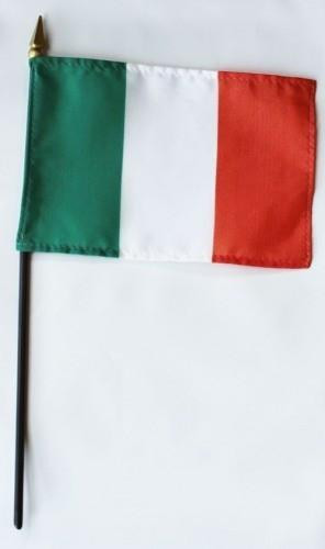 Ireland 4" x 6" Mounted Flags