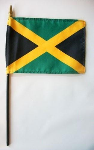[32137] Jamaica 4" x 6" Mounted Flags