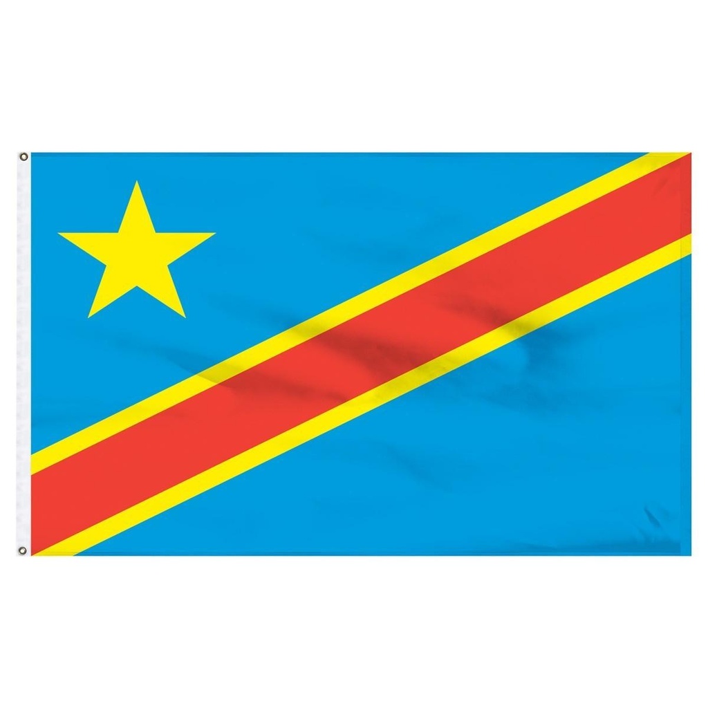 Dem Republic of Congo 2' x 3' Light Weight Polyester