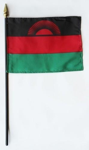 Malawi 4" x 6" Mounted Flags