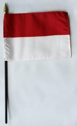 Monaco 4" x 6" Mounted Flags
