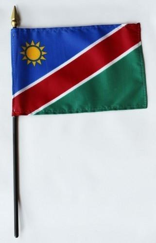 Namibia 4" x 6" Mounted Flags