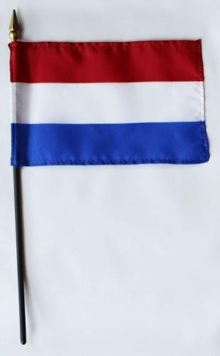 Netherlands 4" x 6" Mounted Flags