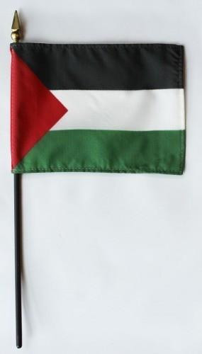 Palestinians 4" x 6" Mounted Flags