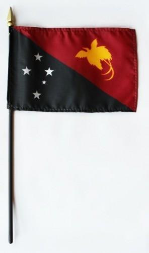 [33223] Papua-New Guinea 4" x 6" Mounted Flags
