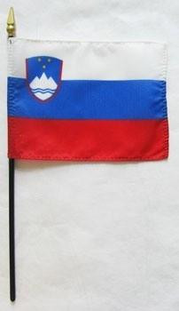 Slovenia 4" x 6" Mounted Flags