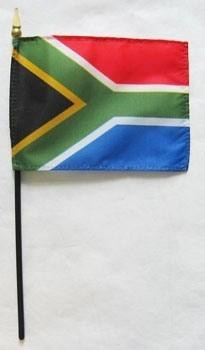 [33830] South Africa 4" x 6" Mounted Flags