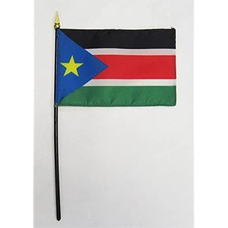 South Sudan 4" x 6" Mounted Flags