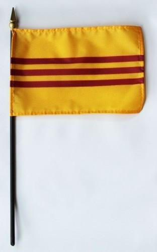 South Vietnam 4" x 6" Mounted Flags