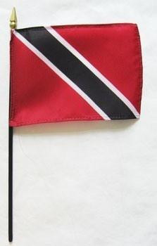 Trinidad & Tobago 4" x 6" Mounted Flags