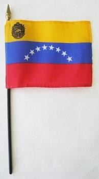 Venezuela 4" x 6" Mounted Flags