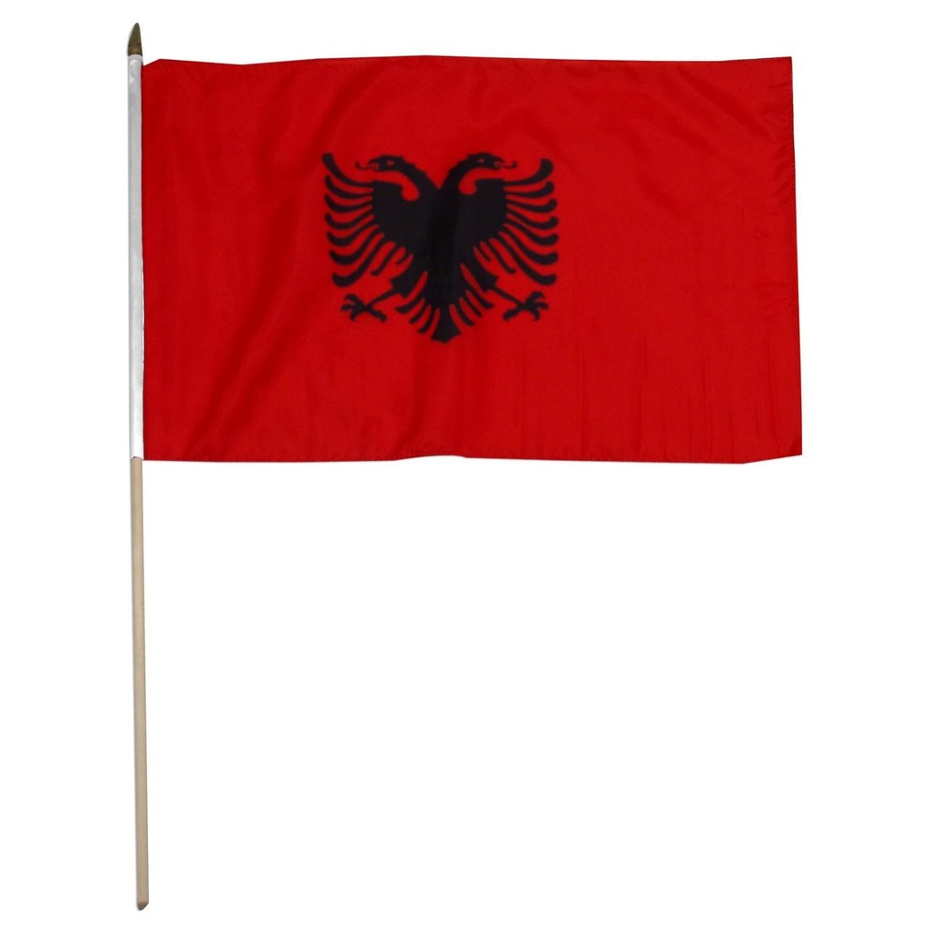 [STI-albania] Albania 12" x 18" Mounted Flag