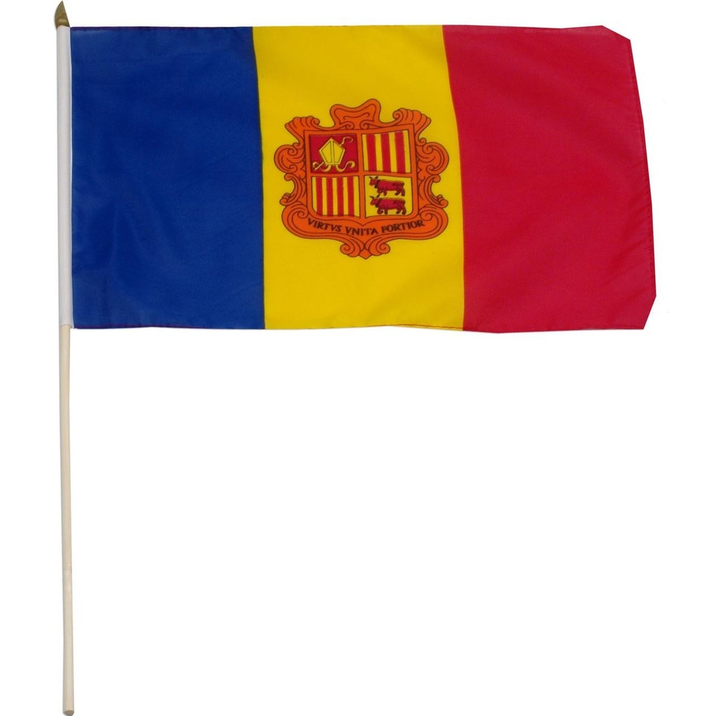 [STI-andorra] Andorra 12" x 18" Mounted Flag