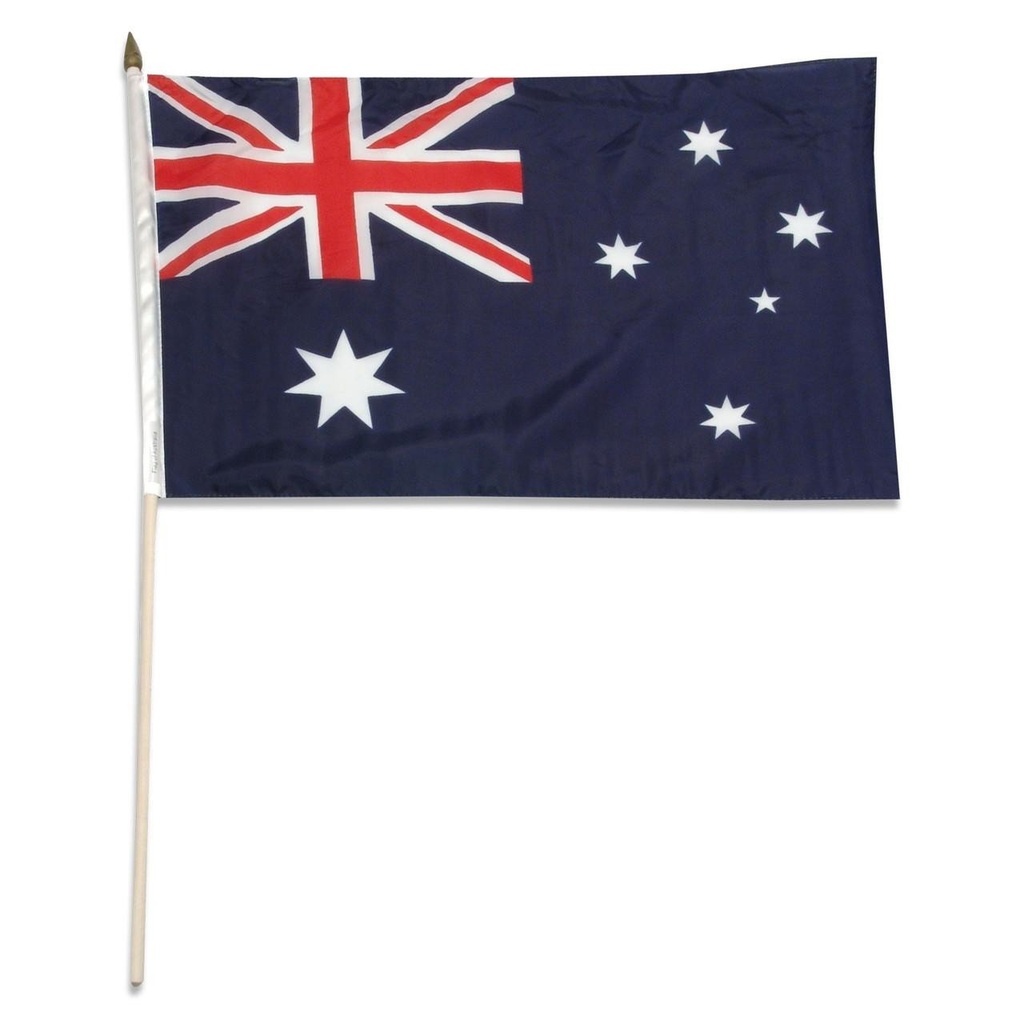 Australia 12" x 18" Mounted Flag