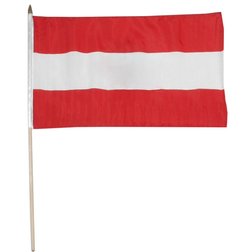 Austria 12" x 18" Mounted Flag