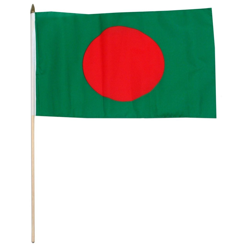 Bangladesh 12" x 18" Mounted Flag