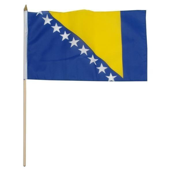 [STI-bosniaherzegovina] Bosnia-Herzegovina 12" x 18" Mounted Flag