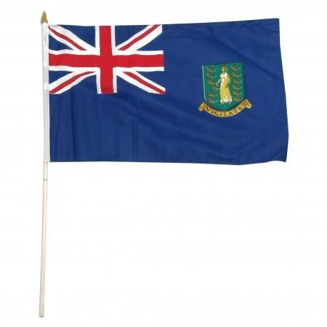 British Virgin Islands 12" x 18" Mounted Flag