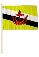 [STI-Brunei] Brunei 12" x 18" Mounted Flag