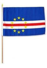 Cape Verde 12" x 18" Mounted Flag