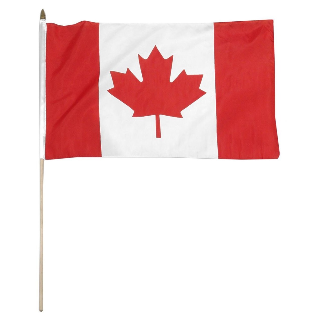 [STI-Canada] Canada 12" x 18" Mounted Flag