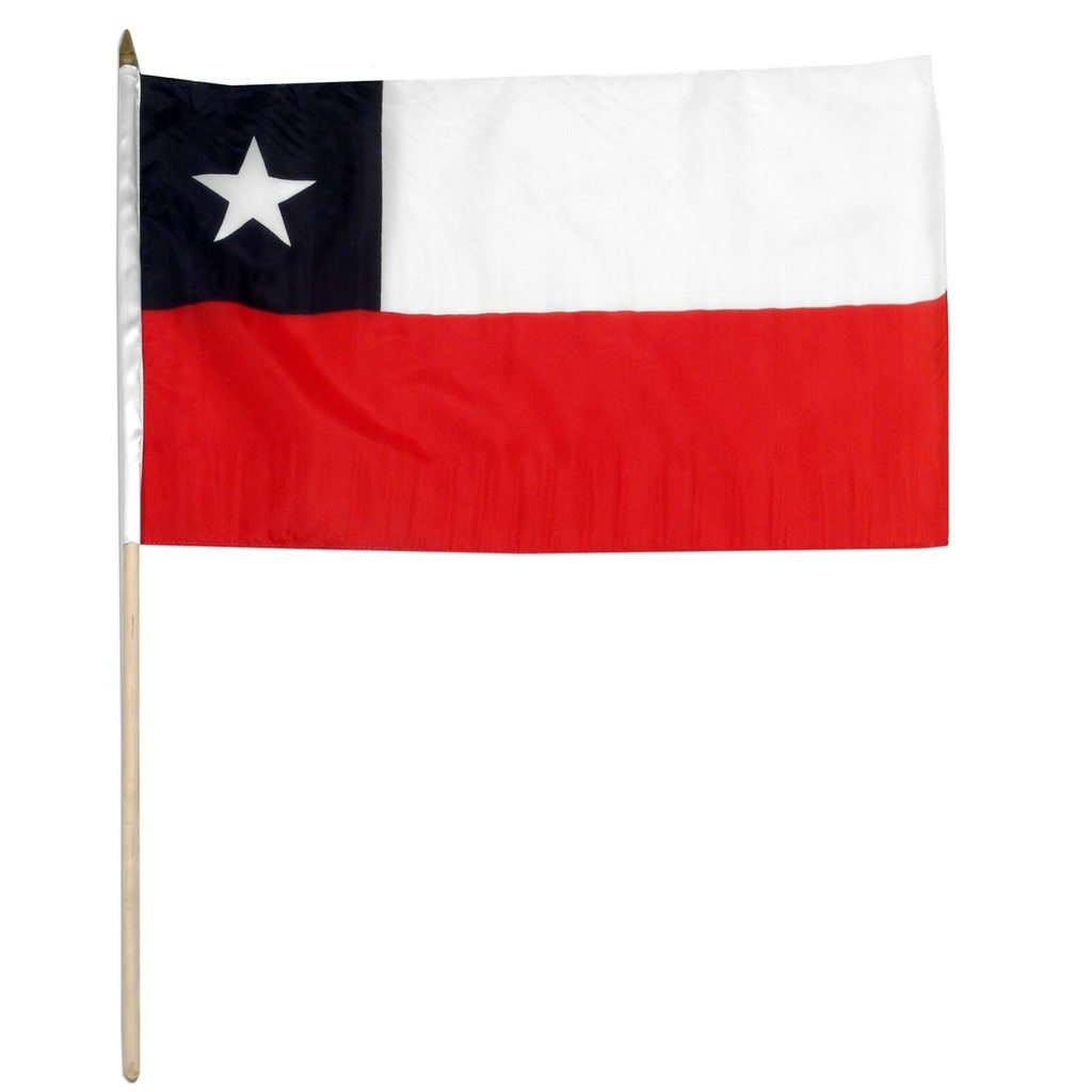 Chile 12" x 18" Mounted Flag