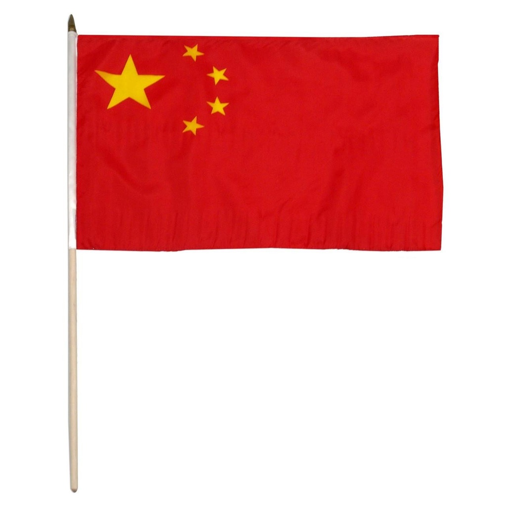 [STI-China] China 12" x 18" Mounted Flag