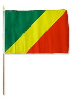 [STI-Congo] Congo Republic 12" x 18" Mounted Flag
