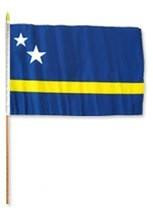 Curacao 12" x 18" Mounted Flag