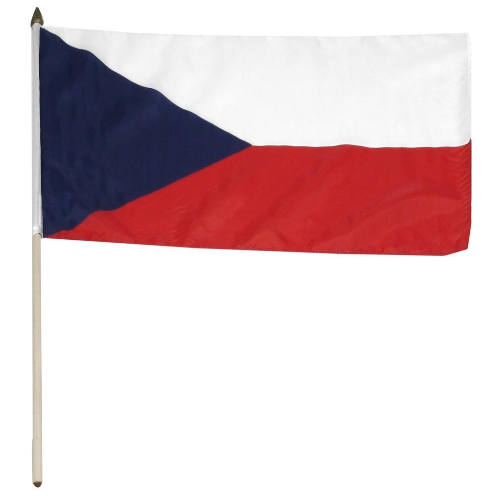 [STI-czechrep] Czech Republic 12" x 18" Mounted Flag
