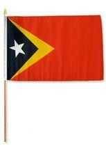 East Timor 12" x 18" Mounted Flag