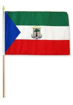 Equatorial Guinea 12" x 18" Mounted Flag