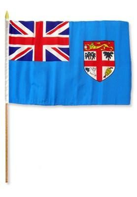 Fiji 12" x 18" Mounted Flag