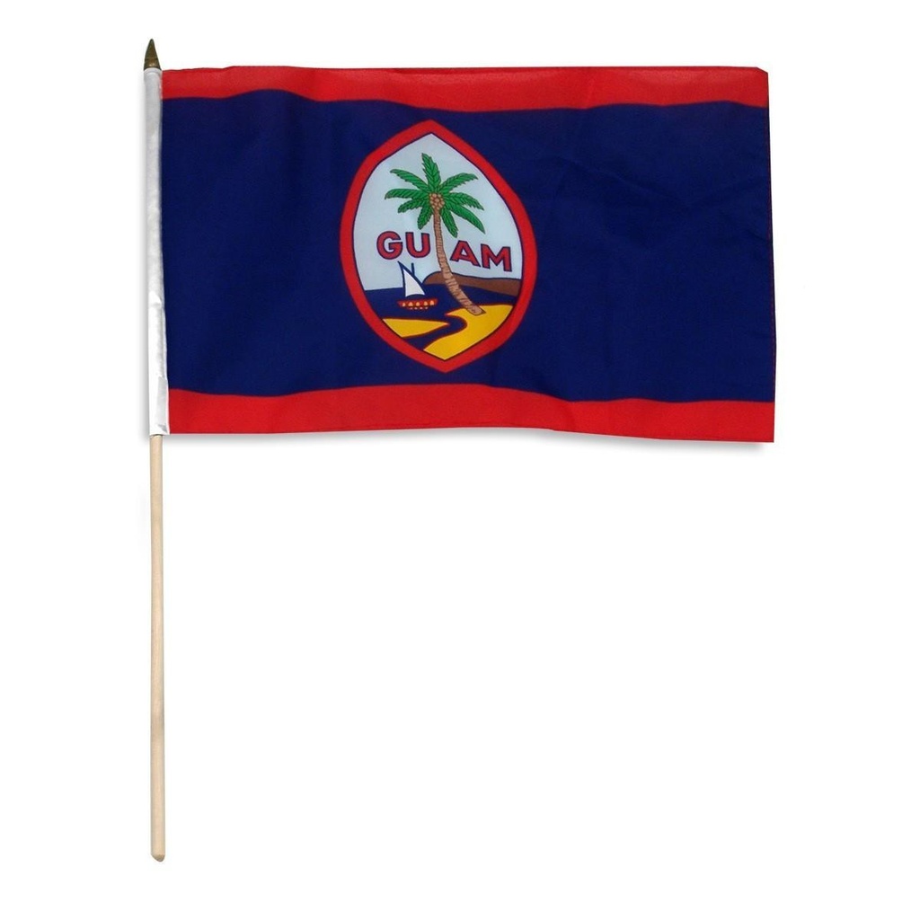Guam 12" x 18" Mounted Flag