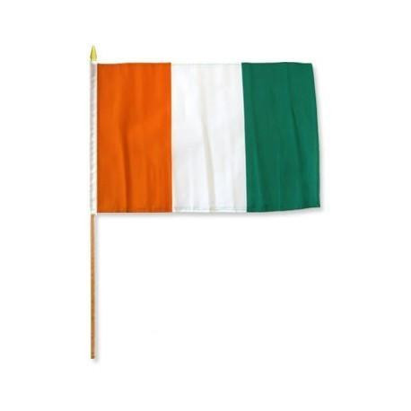 [STI-IvoryCoast] Ivory Coast (Cote D'Ivoire) 12" x 18" Mounted Flag