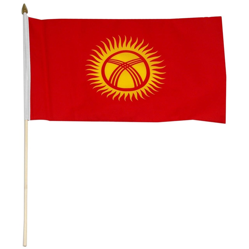 [STI-Kyrgyzstan] Kyrgyzstan 12" x 18" Mounted Flag