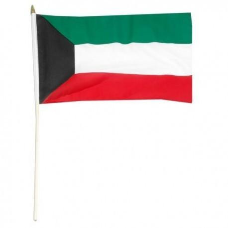 [STI-Kuwait] Kuwait 12" x 18" Mounted Flag