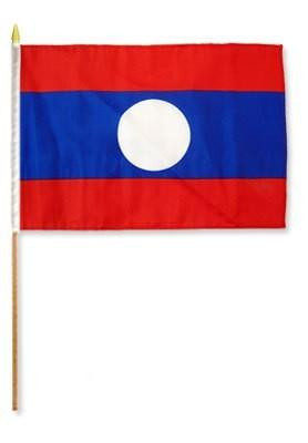[STI-LAOS] Laos 12" x 18" Mounted Flag