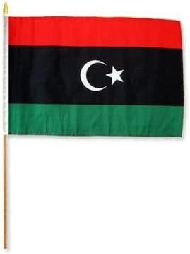 Libya 12" x 18" Mounted Flag