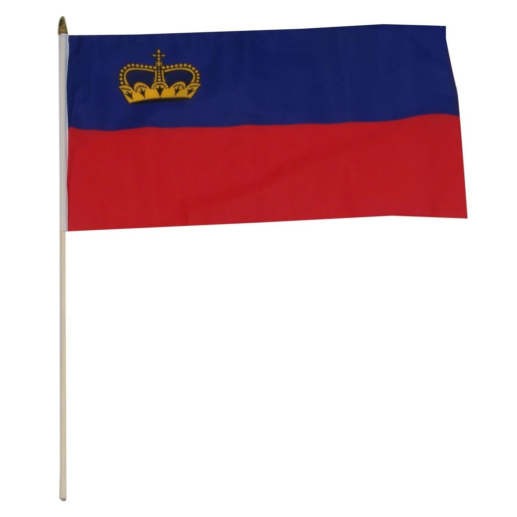 Liechtenstein 12" x 18" Mounted Flag