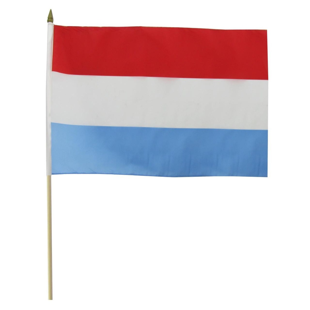 Luxembourg 12" x 18" Mounted Flag