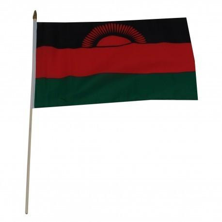 [STI-Malawi] Malawi 12" x 18" Mounted Flag