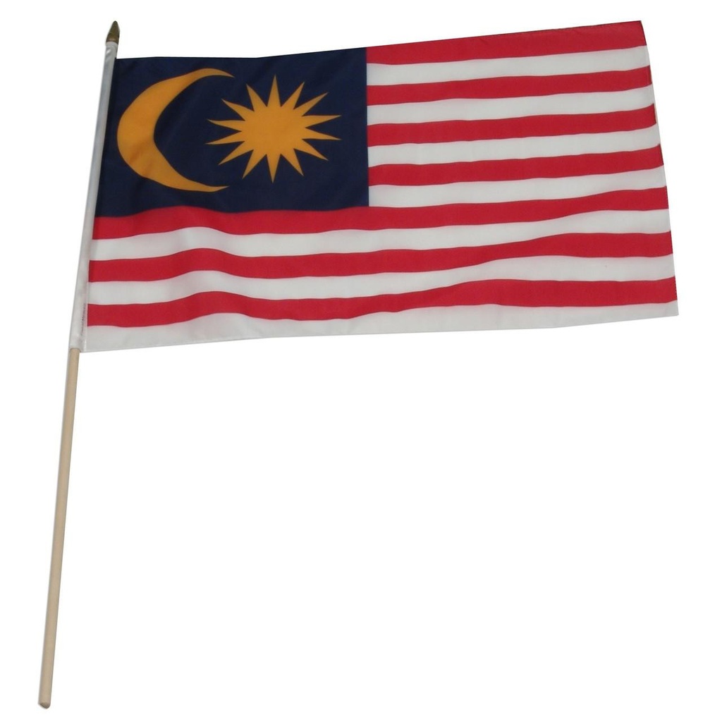 [STI-Malaysia] Malaysia 12" x 18" Mounted Flag