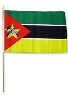 [STI-Mozambique] Mozambique 12" x 18" Mounted Flag