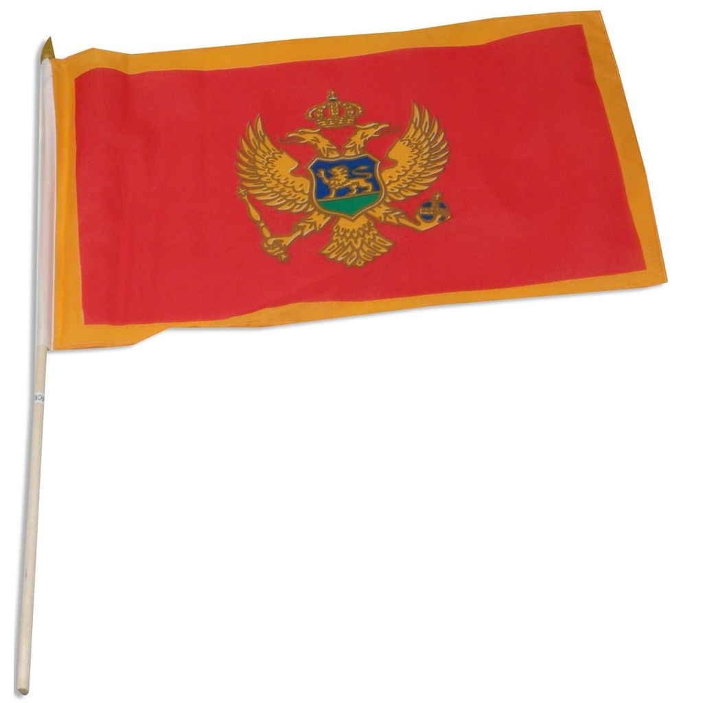 [STI-MONTENEGRO] Montenegro 12" x 18" Mounted Flag